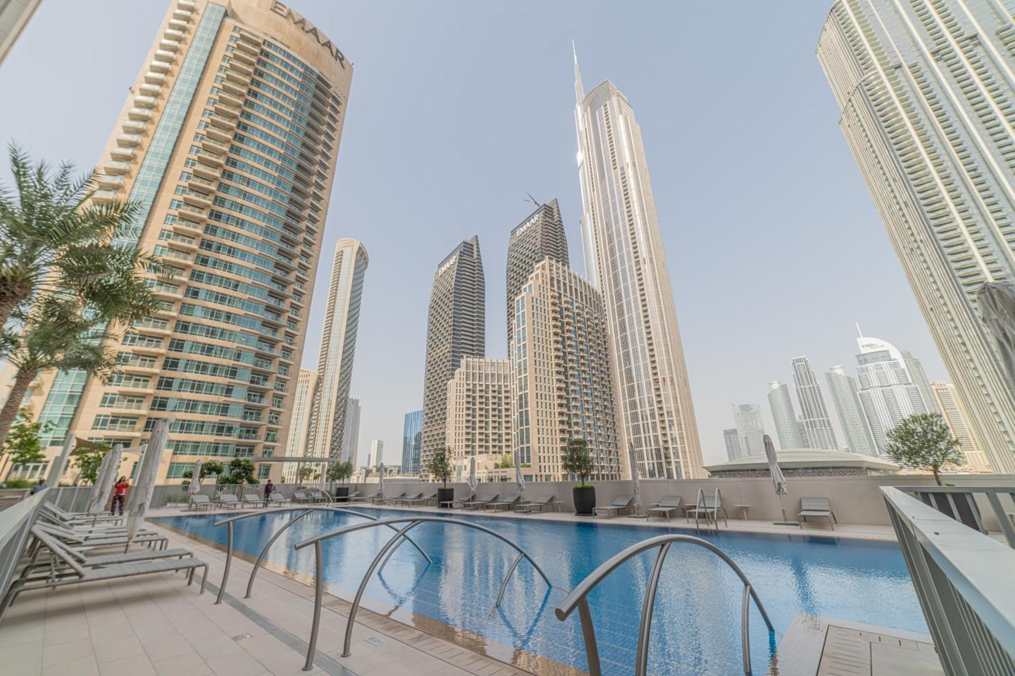 First Class 2Br With Full Dubai Boulevard View Exterior foto