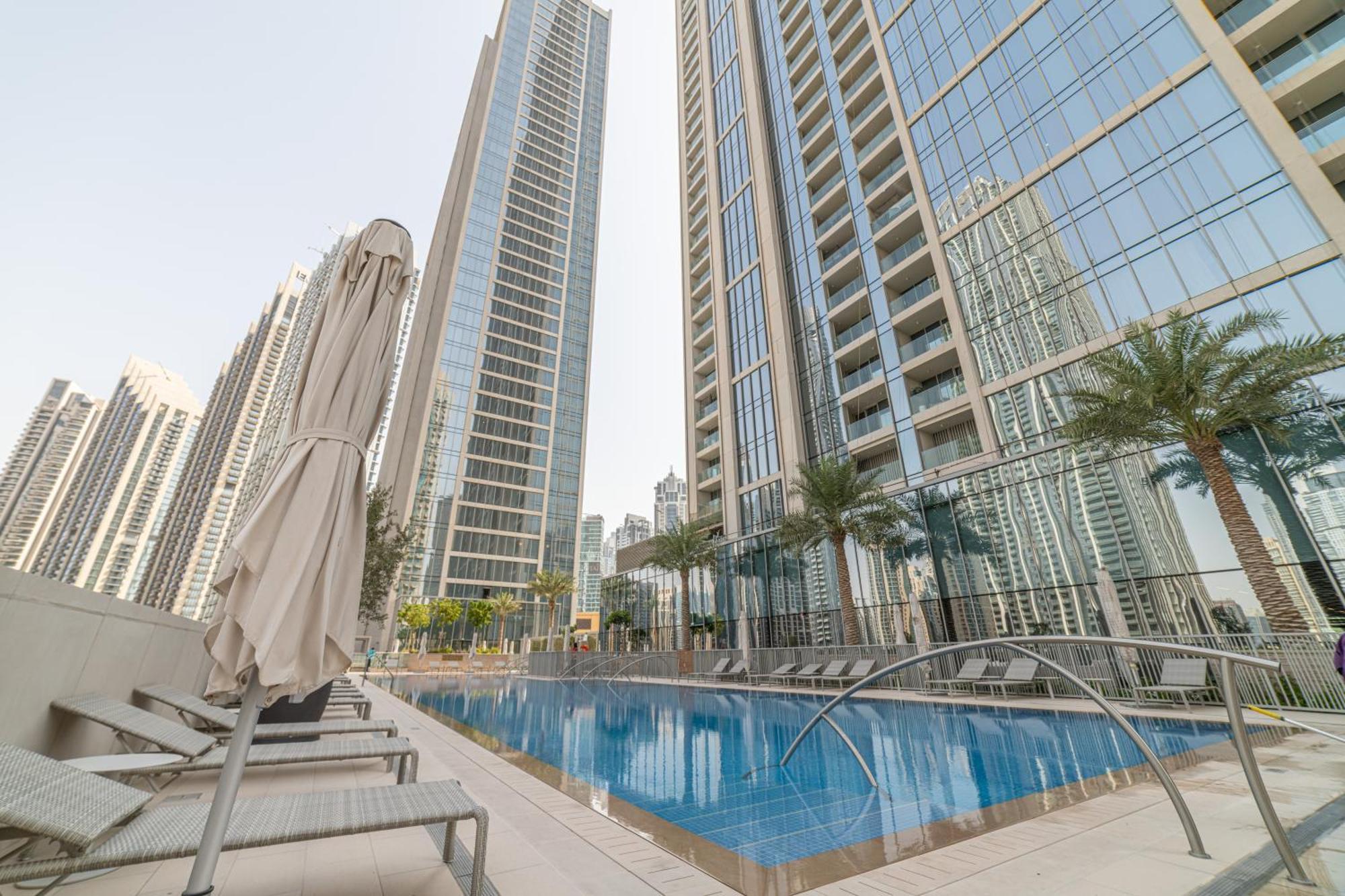 First Class 2Br With Full Dubai Boulevard View Exterior foto